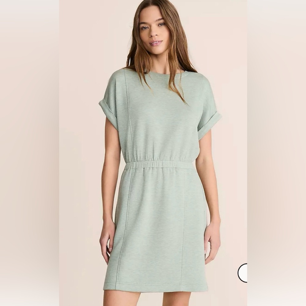 Lou & Grey Heathered Scubasoft Mini Pocket Dress